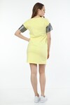 Kadın Baskılı Sarı Elbise 20050