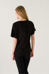 Kadın Blonde Baskılı Siyah T-Shirt 21005