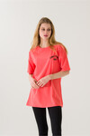 Kadın Come Find Fuşya Baskılı T-Shirt 21014