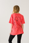 Kadın Come Find Fuşya Baskılı T-Shirt 21014