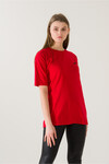 Kadın Come Find Kırmızı Baskılı T-Shirt 21014