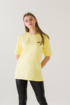Kadın Come Find Sarı Baskılı T-Shirt 21014