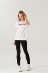 Kadın Spread Love Beyaz Baskılı T-Shirt 21006