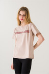 Kadın Spread Love Vizon Baskılı T-Shirt 21006