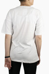 Kadın Ayakkabı Baskılı Penye T-Shirt 21007B1 Beyaz