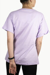 Kadın Çanta Baskılı Penye T-Shirt 21008B2 Lila